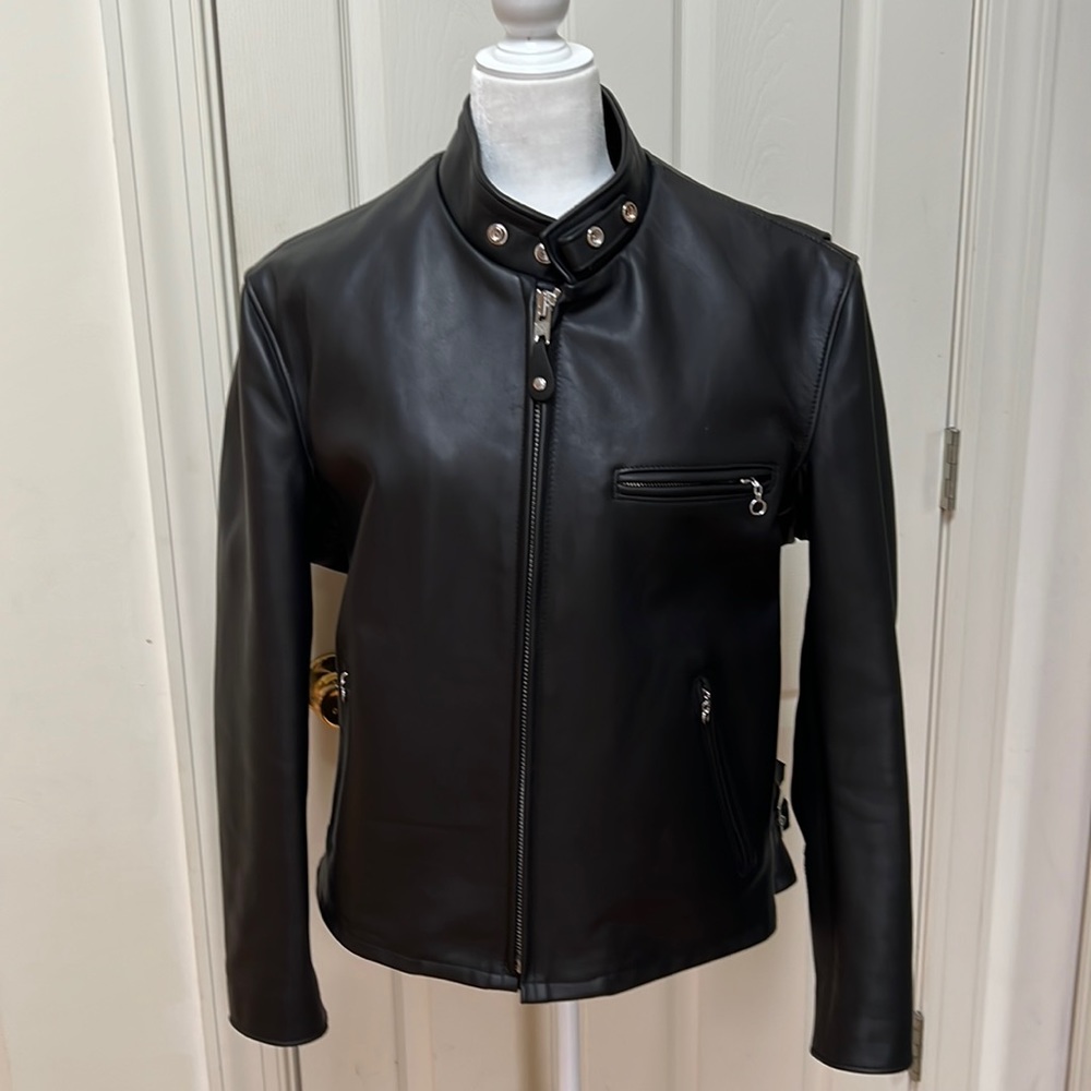 Schott NYC Jackett Geniune Leather Size 44, Style #641